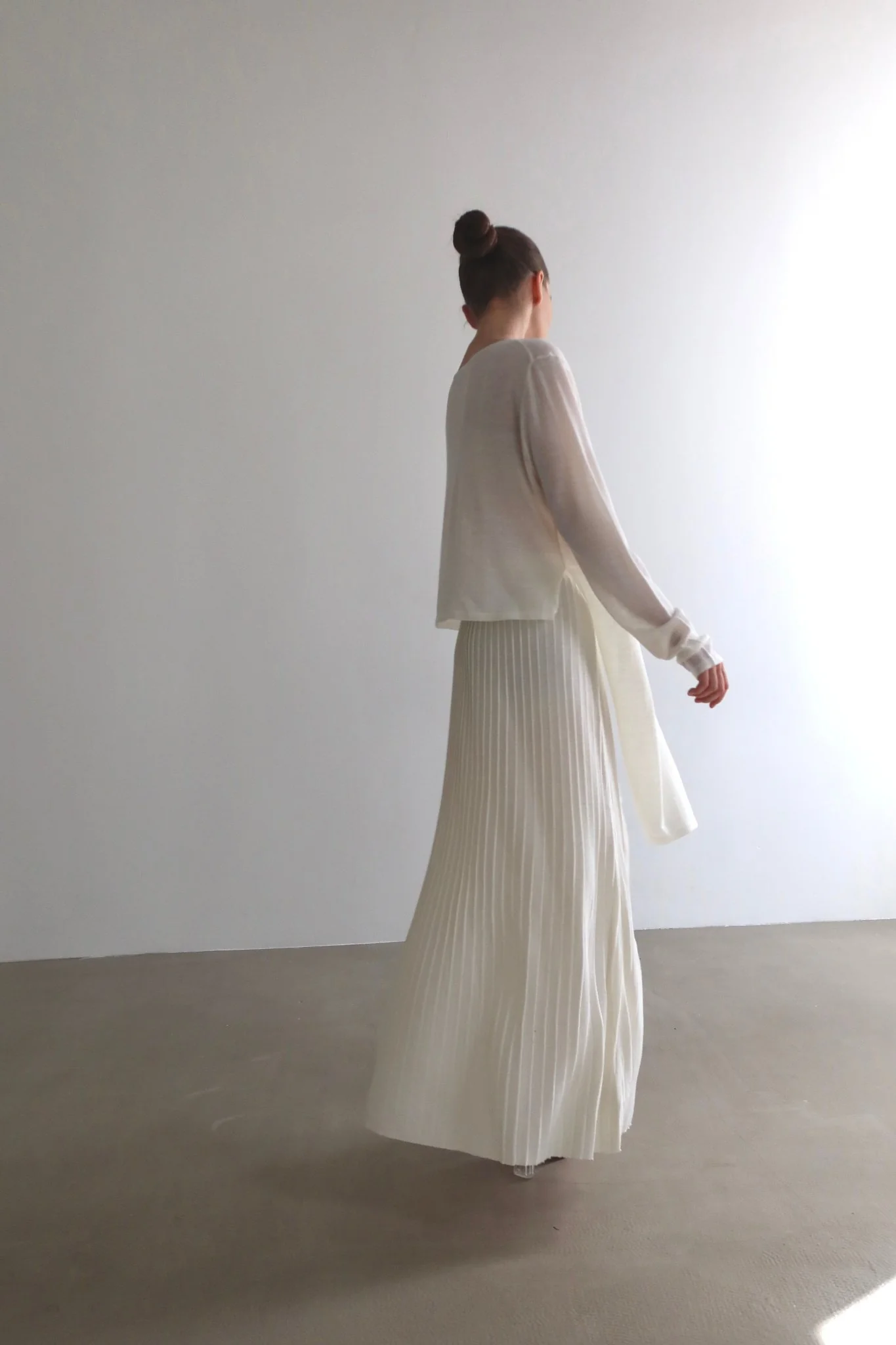 Alaya Cross-Back Top & Ribbed Maxi Skirt Set in Knit - Image 4