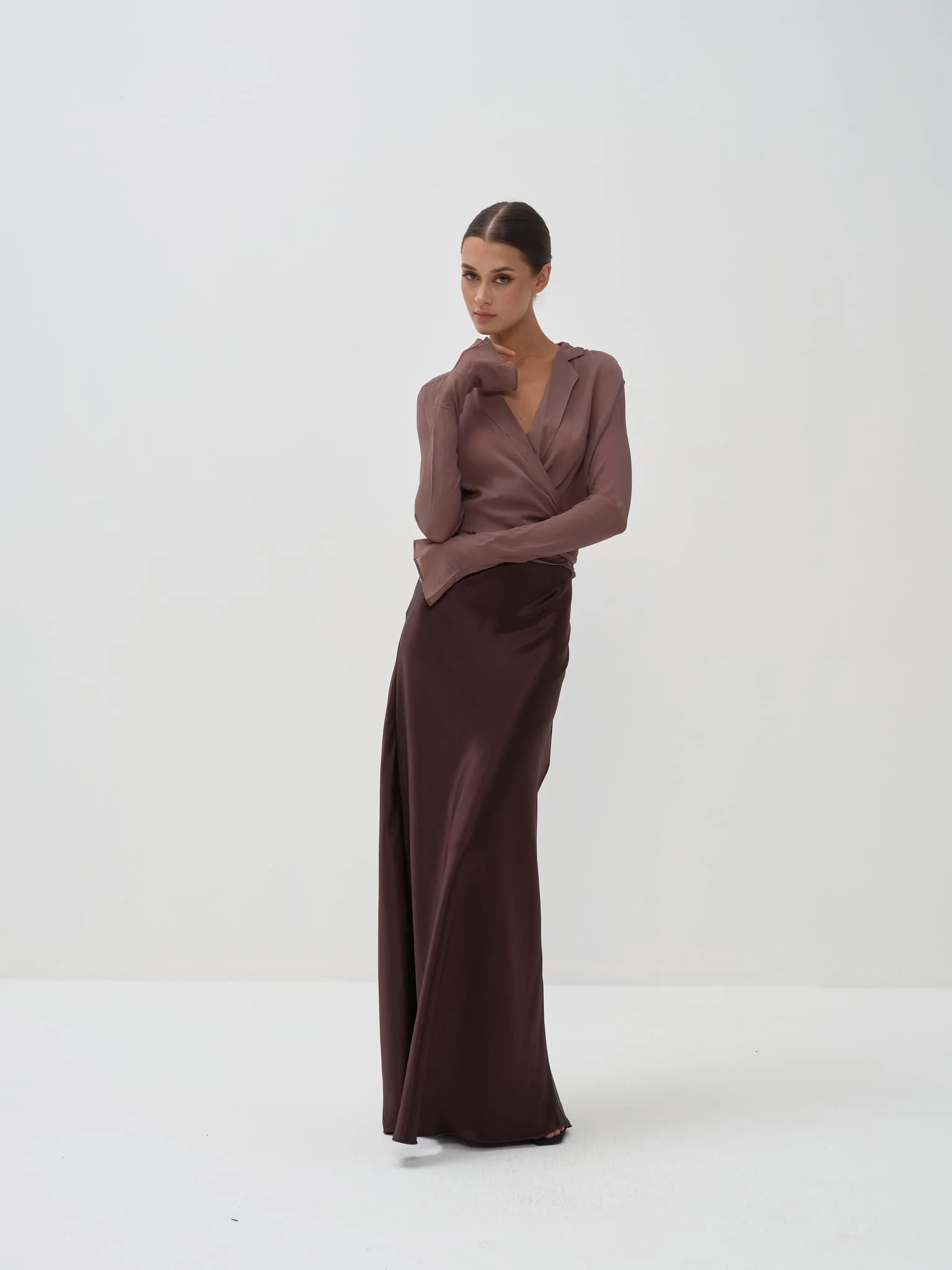 Nova Wrap Top in Viscose - Image 3