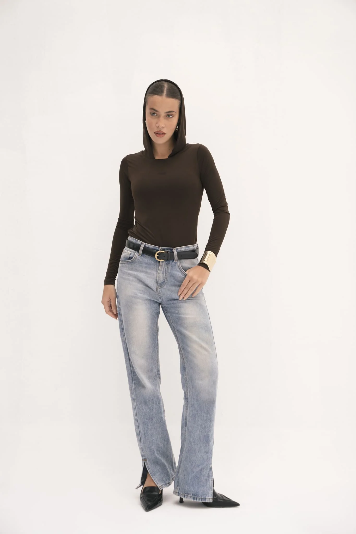 Urban Drape Hooded Long-Sleeve Top - Image 7